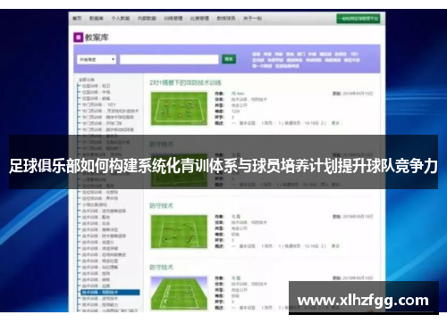 足球俱乐部如何构建系统化青训体系与球员培养计划提升球队竞争力